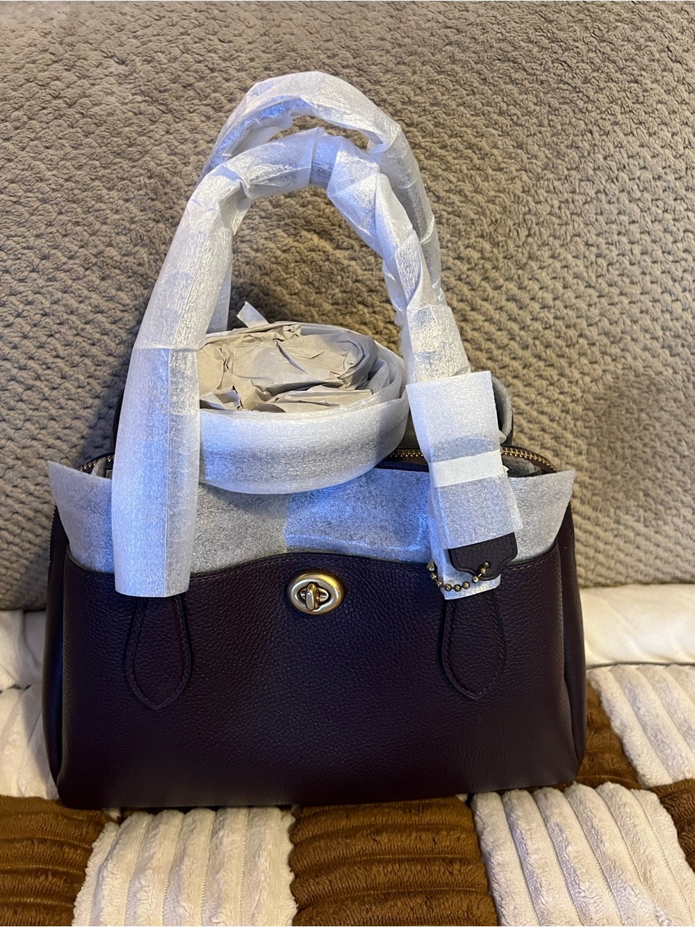 Coach Lora 30 Satchel in Oxblood NWTS!